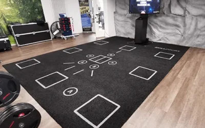 Vollständige Skillcourt Installation in einem modernen Trainingsraum.