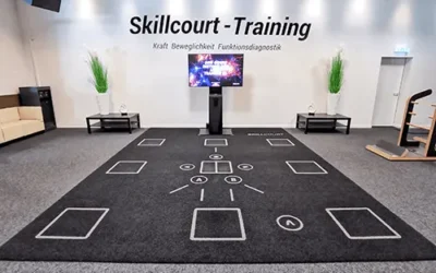 Vollständige Skillcourt Installation in einem modernen Trainingsraum.